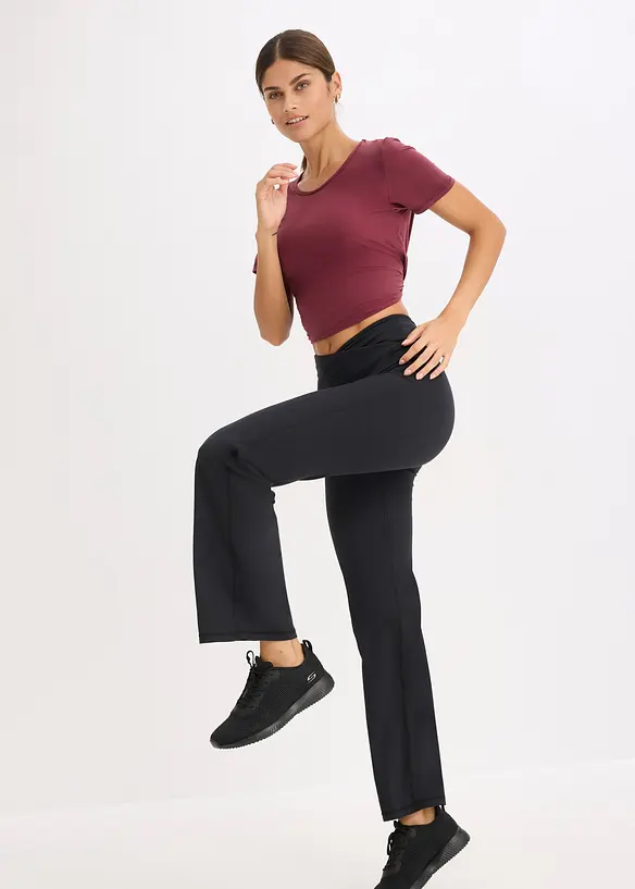 Pantalon de sport doux et thermique, jambe droite, bonprix