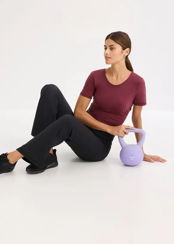 Pantalon de sport doux et thermique, jambe droite, bonprix