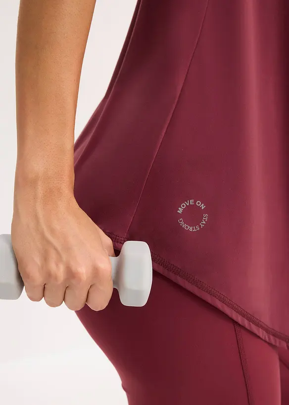 Ultrasoftes Funktionsshirt mit Mesheinsatz, schnelltrocknend, bonprix