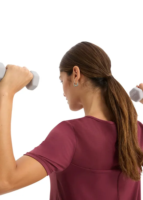 Ultrasoftes Funktionsshirt mit Mesheinsatz, schnelltrocknend, bonprix