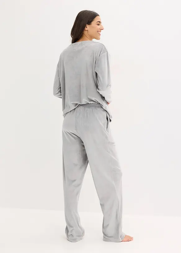 Loungewear Samt Hausanzug, bonprix