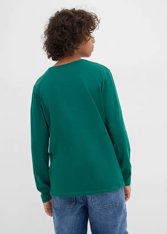 Langarmshirt Snoopy mit Weihnachtsmotiv aus reiner Baumwolle, Peanuts