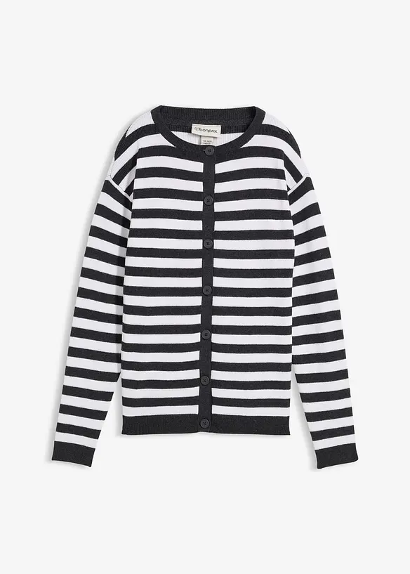 Feinstrickjacke, Rundhals, bonprix