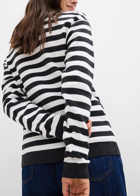 Feinstrickjacke, Rundhals, bonprix