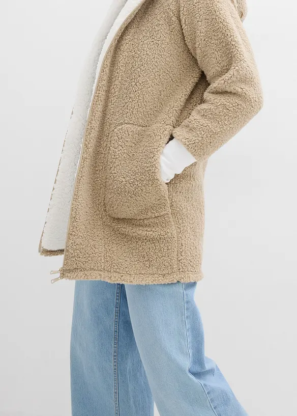 Teddy-Fleece Jacke, bonprix