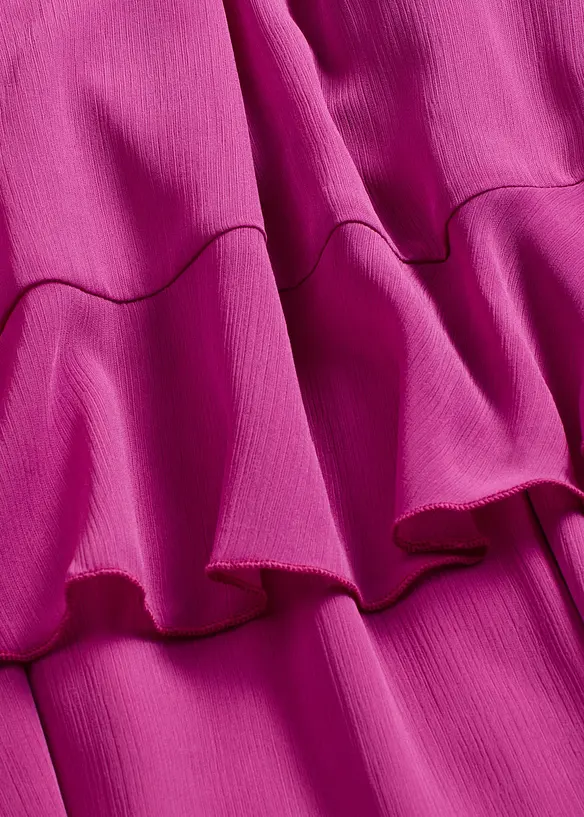 Robe en mousseline à volants, bonprix