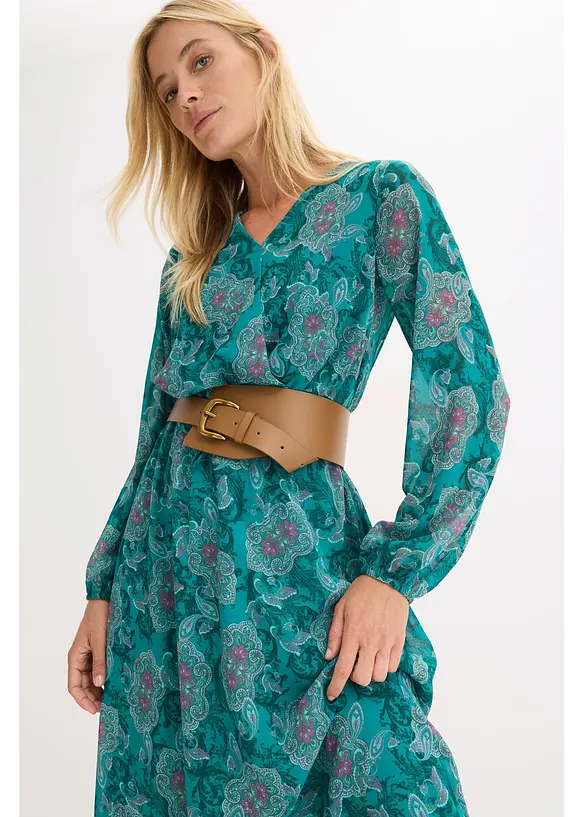 Robe en mousseline à imprimé paisley, bonprix