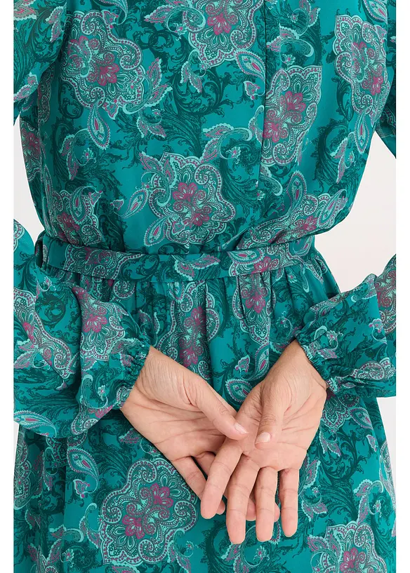 Robe en mousseline à imprimé paisley, bonprix
