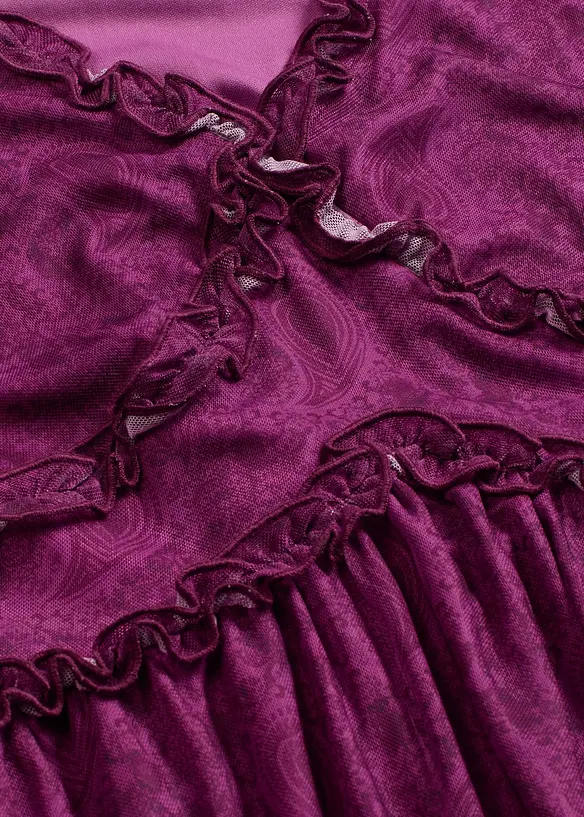 Robe midi en jersey mesh, bonprix