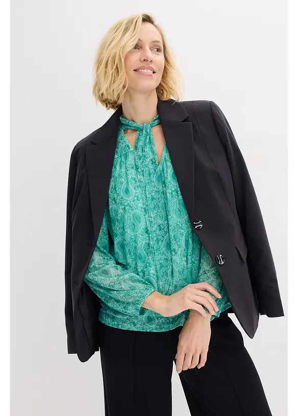 Top manches longues en mesh fin, bonprix