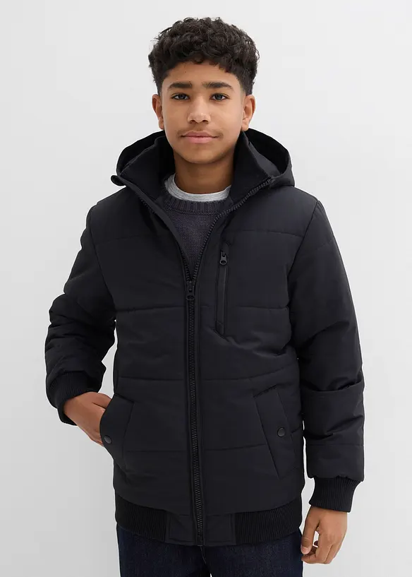 Blouson d’hiver matelassé à capuche, bonprix