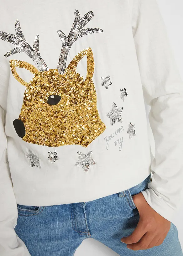 Langarmshirt aus reiner Bio-Baumwolle, bonprix