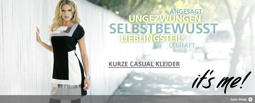 ANGESAGT, LEBHAFT, KURZE CASUAL KLEIDER