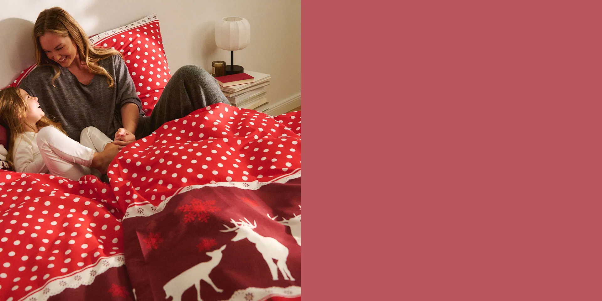 Karierte Bettwäsche für kuschelige Winterabende.