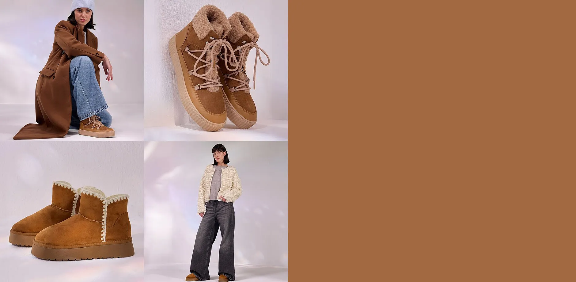 Warme Boots für den Winter.