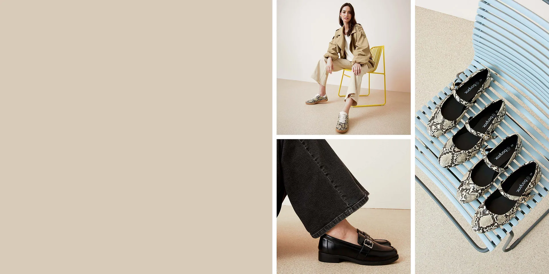 L&auml;ssige Sneaker, schicke Loafers und gemusterten Ballerinas.