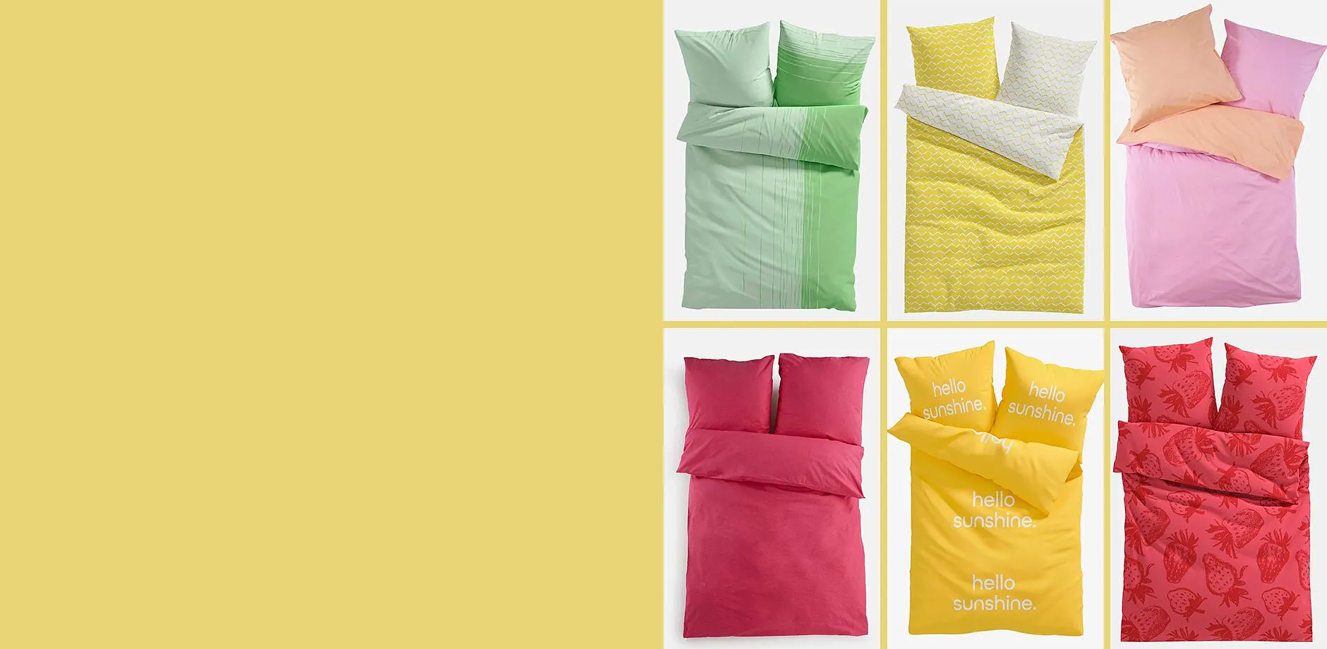 Parures de lit dans des teintes rafra&icirc;chissantes