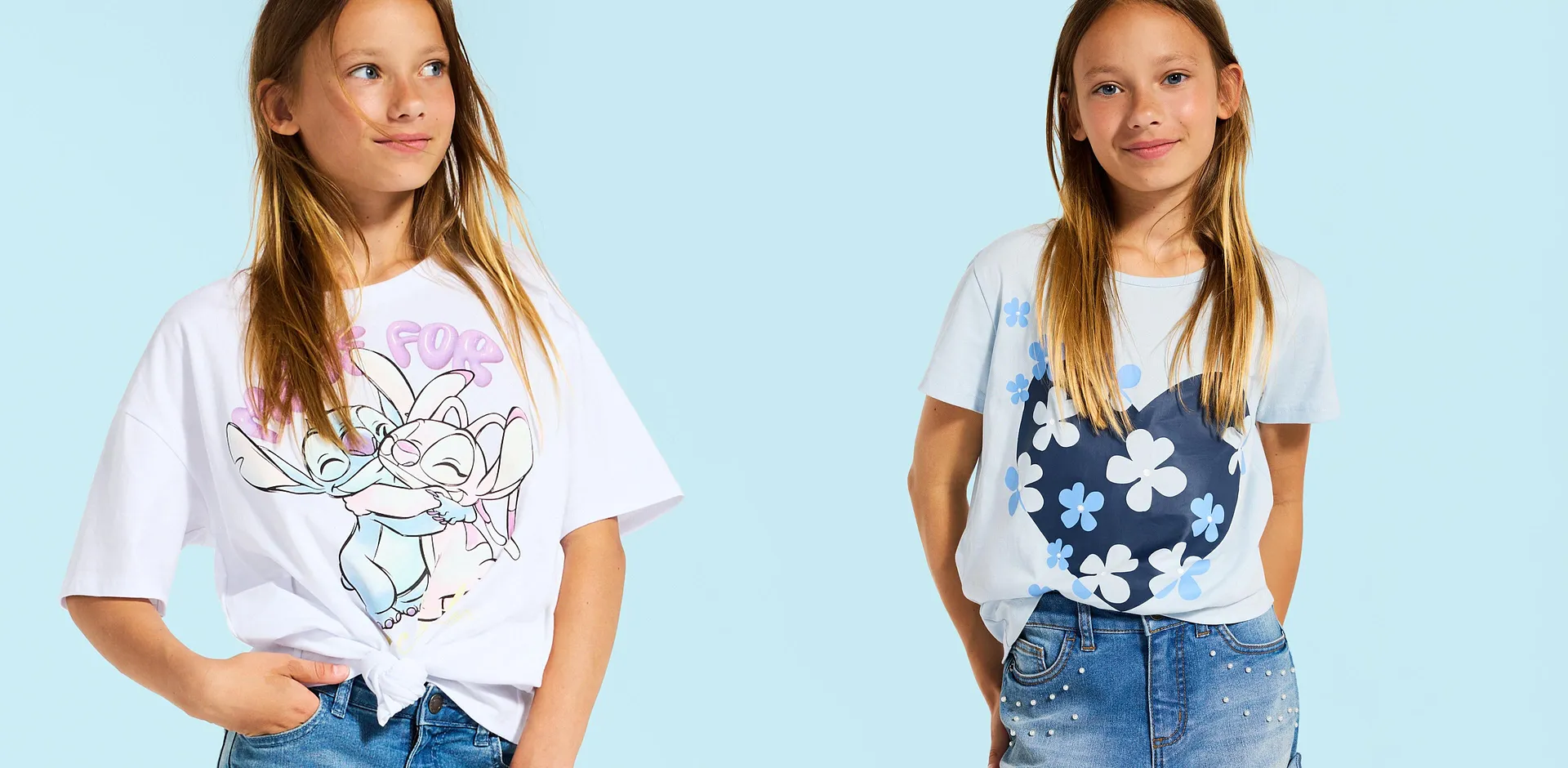 Kinder - T-Shirt aus reiner Bio-Baumwolle (2er Pack) - wollwei&szlig; + dunkelblau