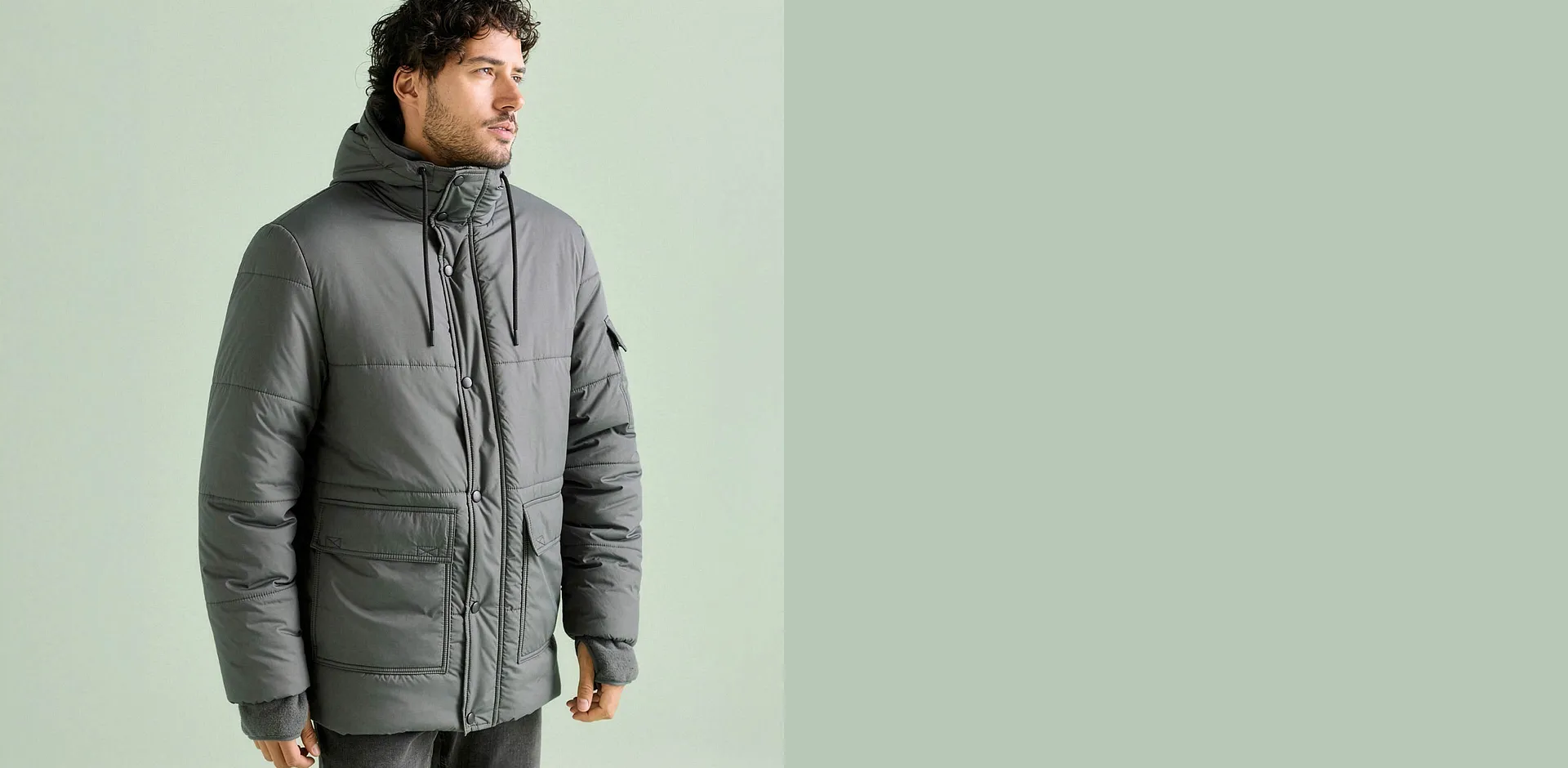 Herren - Wasserabweisende 3 in 1 Jacke - anthrazit