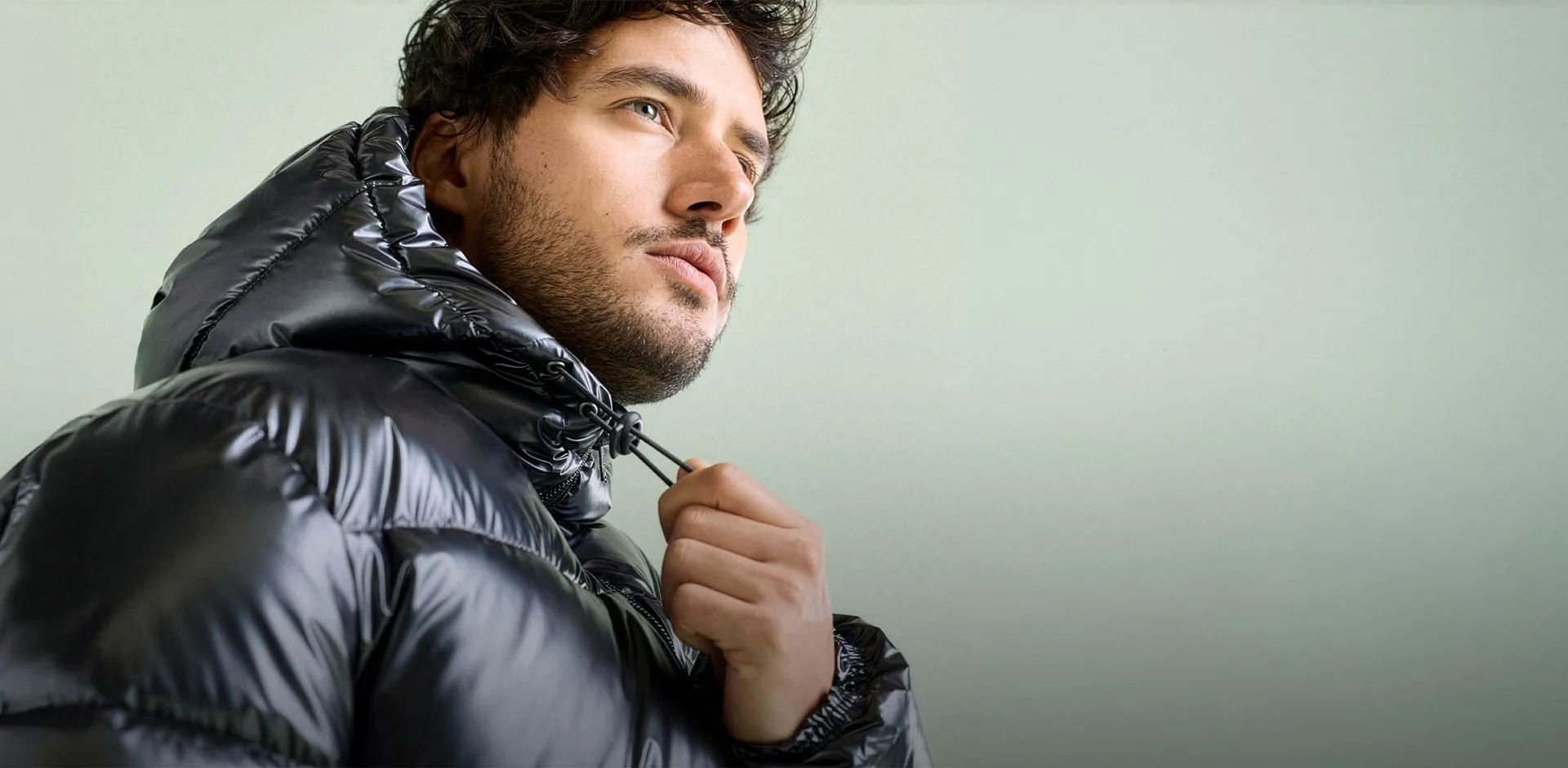 Herren - Wattierte Puffer-Jacke in Regular Fit - anthrazit