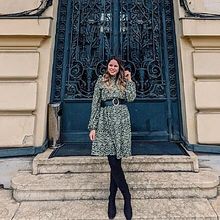 Femme - Manteau court aspect laine - gris chiné