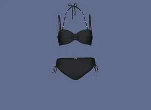 Femme - Bikini à armatures (ens. 2 pces) - noir