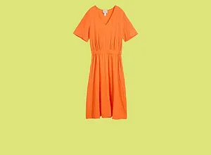 Damen - Midikleid aus luftigem Seersucker - mango