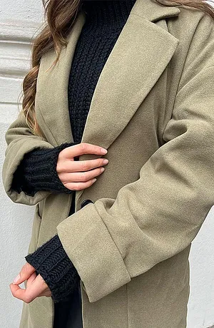 Damen - Langarmshirt mit Rollkragen - schwarz