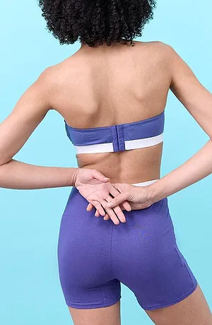 Damen - Mittellange Damen Boxer (4er Pack) mit Bio-Baumwolle - dunkelpazifik+weiß+schwarz+mentholblau