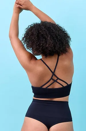Damen - Seamless Medium Shape-String  (2er Pack) - 2x schwarz
