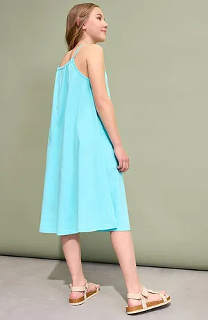 Enfant - Robe en jersey 100% coton - turquoise