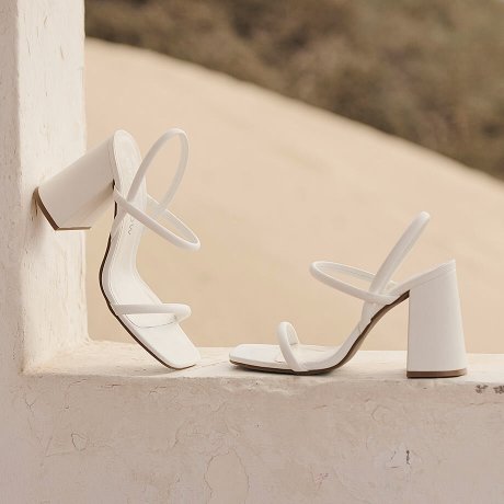 Damen - Sandalette - weiß