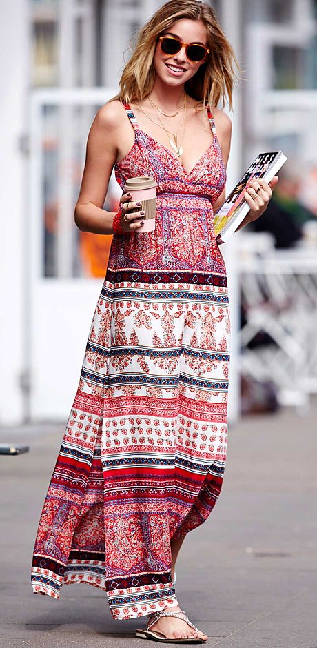 Damen - Mode - Kleider - Trägerkleider lang