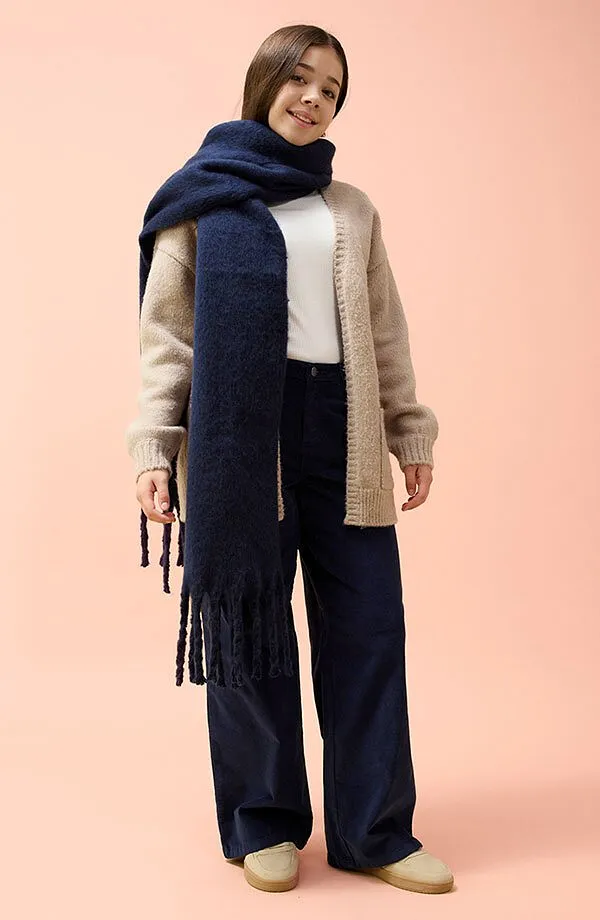 Kinder - Cordhose aus Baumwoll-Stretch - dunkelblau