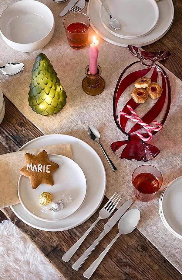 Maison - Set de vaisselle (12 pces) - crème