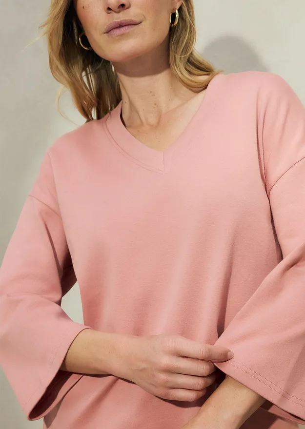 Im Trend - T-Shirt aus reiner Bio-Baumwolle - puderbraun