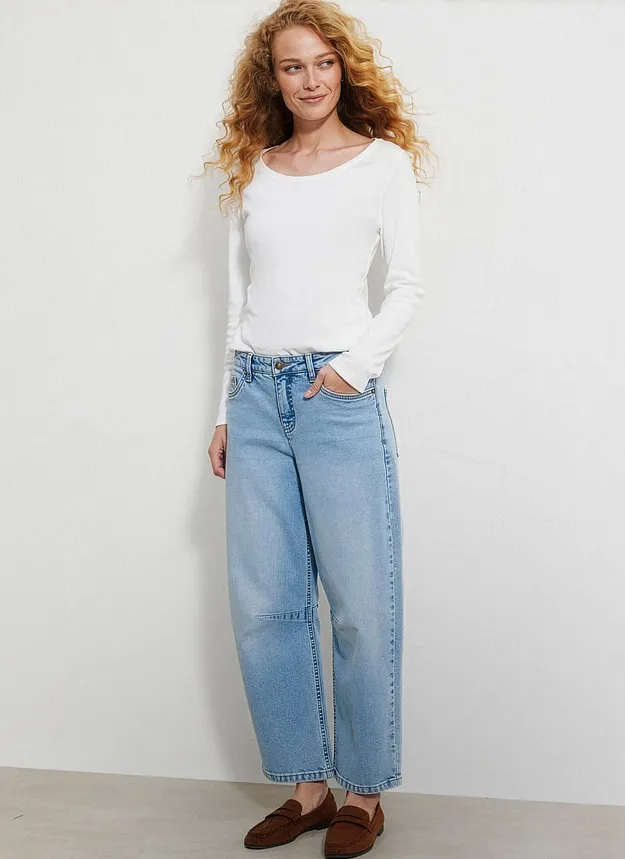 Femme - V&ecirc;tements - Jeans - Jeans Barrel