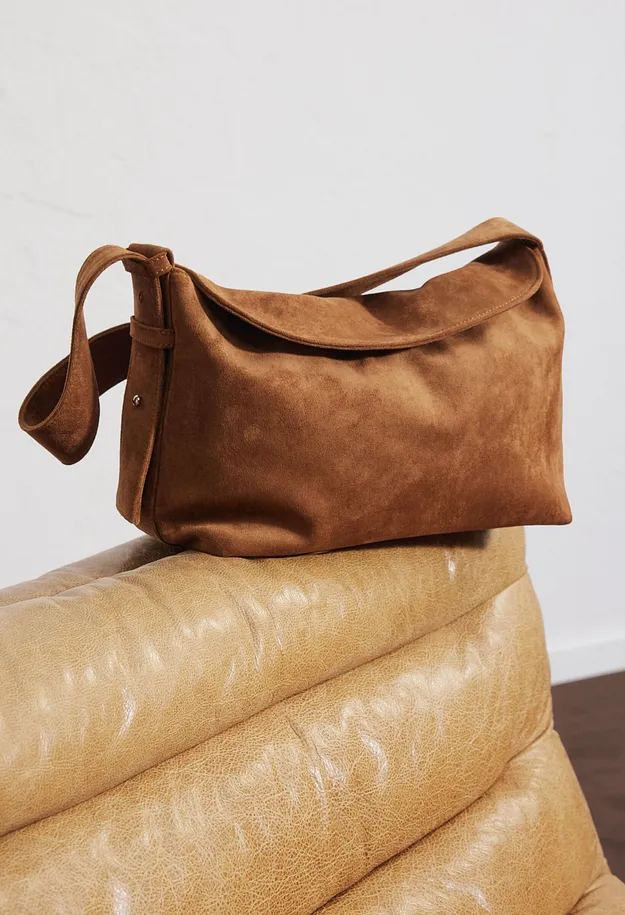 Femme - Sac &agrave; main en su&eacute;dine - toffee