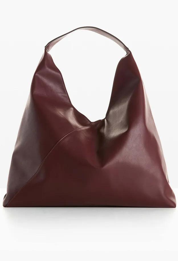 Damen - XXL-Soft Shopper - weinrot
