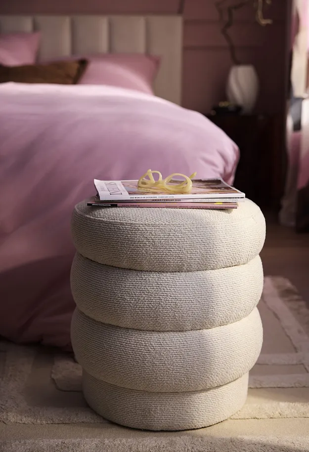 Wohnen - Hocker - creme