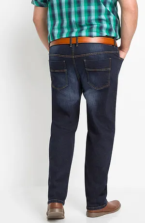 Jean extensible Regular Fit au délavage effet usé