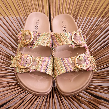 Tendance - Mules - naturel multicolore