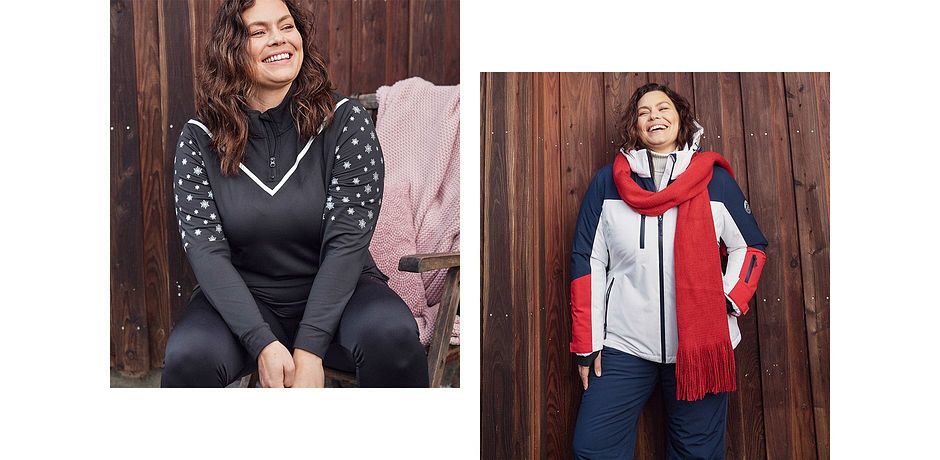 Femme - Veste de ski fonctionnelle avec fentes d'aération, étanche - blanc/bleu foncé