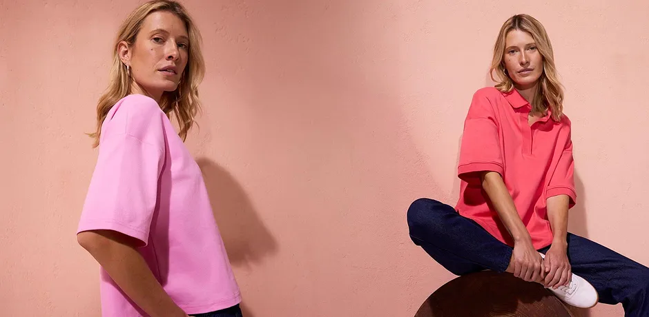 Tendance - T-shirt 100% coton - rose