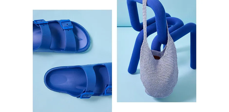 Femme - Mules - bleu glacier
