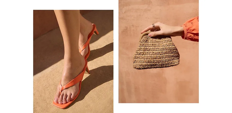 Tendance - Mules entredoigt - mangue