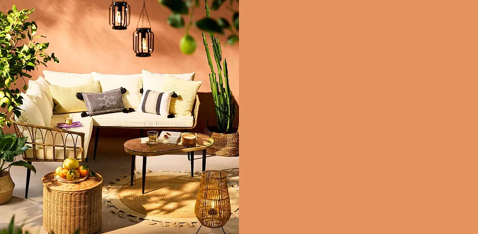 Maison & Jardin - Lanterne LED - beige naturel