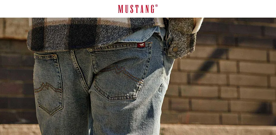 Jean délavé Mustang avec poches.