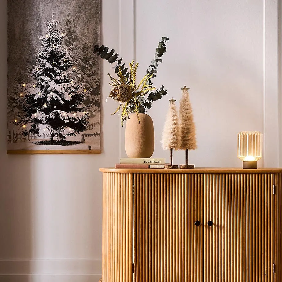 D&eacute;co d'hiver dans l'entr&eacute;e.