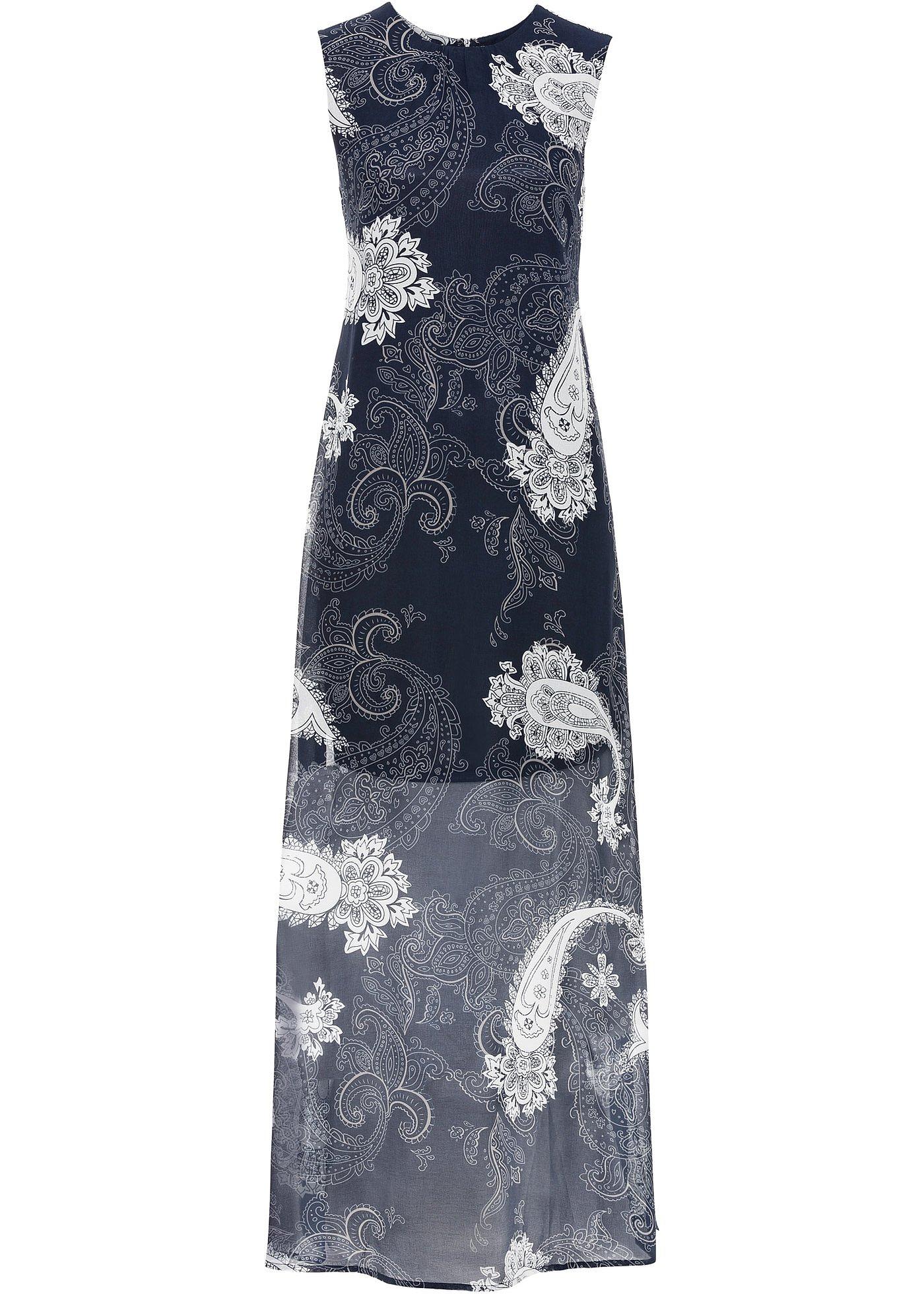 Langes Chiffonkleid